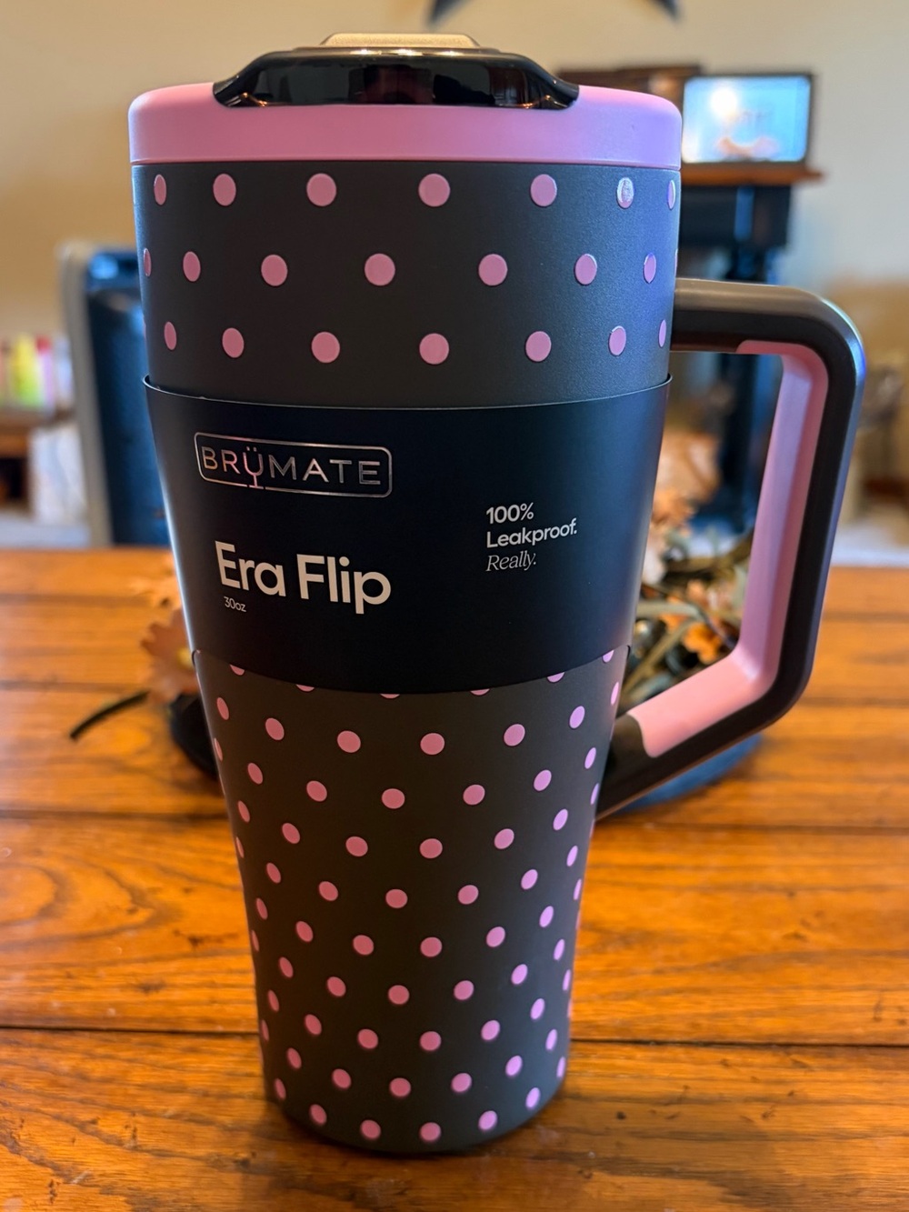 BruMate Era Flip 3oz Mocha Dot